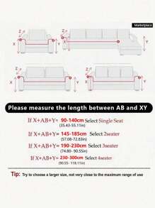 1 PC Sofa Cover All Inclusive Universal Set Jacquard Velvet All Season Universal Type Lazy Cat Scratch Resistant,Modern Minimalist Style L-Shaped Anti Slip Sofa Protective Cover, Living Room 1/2/3/4 Seat Sofa Cover - Youmai-cream White - View 3