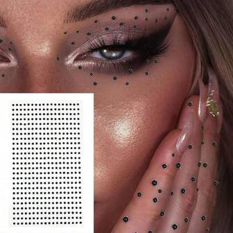 2mm Gemas, Gemas para el cabello, Gemas para las cejas, Pegatinas de rhinestones