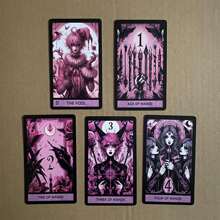 Rosa Gothik Tarotkarten, geeignet für Zusammenkünfte mit Freunden