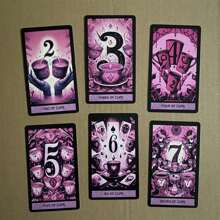 Rosa Gothik Tarotkarten, geeignet für Zusammenkünfte mit Freunden