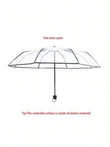 8-Rib Folding Lightweight Portable Travel Umbrella, Casual Rain Gear For Daily Commuting & Going Out In Rain Or Shine,Spring Summer Picks,Brides Maid Gifts,Room,Bedroom Decor,Beach,Travel,For Men,For Women,Vacation,Cute Stuff,Mother's Day Gift,Bedroom Decor,Garden,Kitchen Decor,Summer,Beach,Travel Essentials,Room Decor,Squishy,Graduation,Outdoor,Garden,Travel Essentials - Multicolor - View 4
