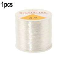 QIAO 100M Plastic Crystal DIY Beading Stretch Cords Elastic Line Jewelry Making Supply Wire String Jeweleri Thread String
