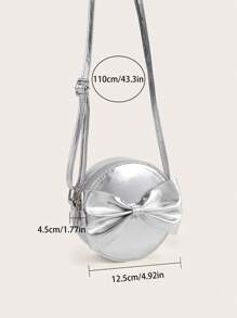 1pc S Bow Decor Cute Crossbody Bag School Bag, School Bag, Luggage,School Bag
