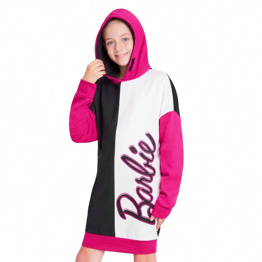 Barbie Oversized Hoodie Sweater Dress - Multicolor - View 1