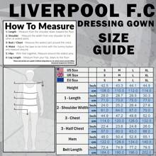 Liverpool F.C. Fleece Dressing Gown With Hood Pockets Tie Waist Cosy Robe Gift - Red - View 5
