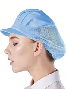 1pc Adjustable Chef Hat, Breathable Mesh Food Service Hairnet, Reusable & Washable - Multicolor - View 17
