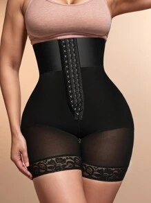 Sports Outdoor 1pc Women High Waist Body Shaper Tummy Control Butt Lifter Compression Waistband, Suitable For Yoga, Fitness, Body Shaping And Various Occasions Shapewear Shorts Waist Trainer Corset Gym Accessories