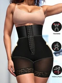 Sports Outdoor 1pc Women High Waist Body Shaper Tummy Control Butt Lifter Compression Waistband, Suitable For Yoga, Fitness, Body Shaping And Various Occasions Shapewear Shorts Waist Trainer Corset Gym Accessories