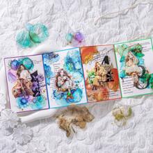 have a good day 1 Gói 15 Miếng Dán Dập Màu Nước Pha Trộn Màu Vàng Trang Trí Ốp Điện Thoại Thẩm Mỹ Sổ Lưu Niệm Tự Làm Nhật Ký Thủ Công Sổ Ghi Chép Nhật Ký Vật Liệu Văn Phòng & Trường Học - 1 gói hàng - Xem 3