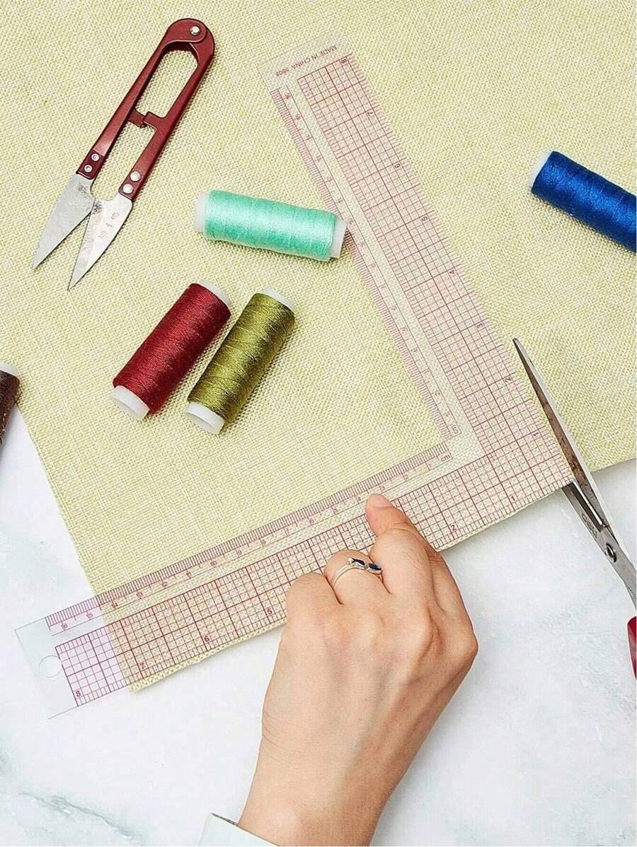 1pc Professional Sewing Ruler Set - L-Square, French Curve, And ...