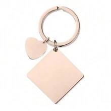 Aangepaste tekst vierkante sleutelhangers roestvrij staal gepersonaliseerde laser gegraveerde letters tag sleutelhanger sieraden geschenken