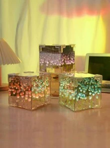 1件郁金香DIY创意惊喜礼物（材料包）：郁金香海洋夜灯装饰、郁金香香薰灯，关灯后可作镜子使用，适合睡眠投影灯、客厅家居装饰、节日和墙面装饰、派对礼物、生日礼物、结婚纪念日礼物、毕业礼物。 - 彩色 - 查看 11