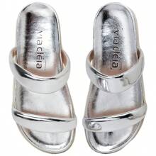 VIA CLEIA Via Cléia Slide Sandal - Elegance, Comfort And Style In Modern Colors! - Gris Claro - Ver 4