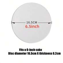 Acrylic Cake Disc Round Cake Board For Cake Trimming Circle Clear Perspex Sheeting Reusable Cake Boards Disk Base Decorating Supplies Bakeware Accessories(Random Packaging) - Multicolor - View 10