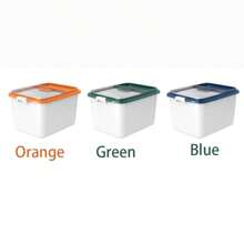 Grain Rice Storage Container, Large Sealed Grain Container With Measuring Cup Rice Storage Bin For Nuts Rice, 6KG And 14KG Blue - Blue - View 7