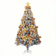 Our 6ft/7ft Tall Tree Set Features Fine Workmanship To Mimic The Look Of A Natural Evergreen Tree. These Anti-Crushing And Anti-Fading Needles Ensure Durability And Longevity. The Sturdy Metal Base Provides Stability, Prevents Breakage, And Ensures Your Tree Stays Standing. Assembly Is Quick And Easy.