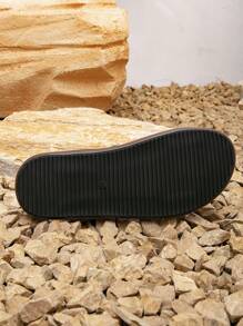 Men's Middle East Style Slippers, Arabic Formal Dress Slippers - Coffee - View 6