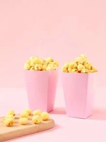 10 件纯色粉色爆米花盒、粉色生日纸质食品容器、礼品包装用品、粉色生日婴儿送礼会婚礼派对一次性餐具用品、厨房用品、房间餐桌装饰、家庭电影之夜炸薯条盒、爆米花桶、零食盒、容器、通心粉包装盒、性别揭秘派对装饰爆米花杯、电影派对装饰 - 粉色 - 查看 7