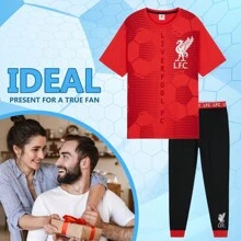 Liverpool F.C. Pyjama Set Nightwear T-Shirt And Bottoms PJ Lounge S-3XL Gift - Multicolor - View 2