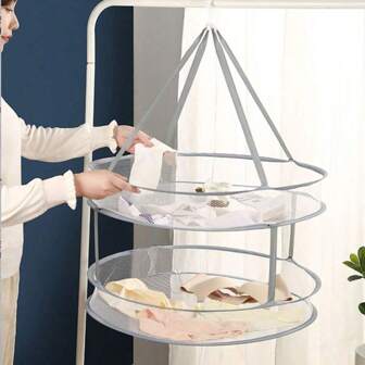 1pc Drying Basket Sock Dryer Rack, Clothing Hanger Mesh For Drying Shirts, Sweaters To Prevent Deformation, Single Layer Or Double Layer Drying Rack Dress Pants Shoes Jeans Boots Skirt,Spring,Minimalist,Summer Tops