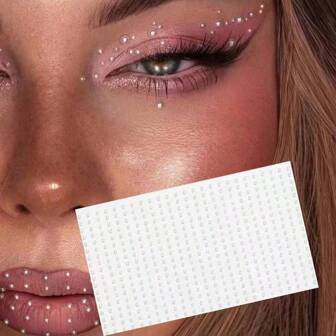 2mm Pearl Face Jewels, Hair Jewels, Eyebrow Jewels, Diamond Stickers