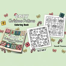 Gemütliche Weihnachtsmuster: Malbuch mit kräftigen und einfachen Designs für Erwachsene & Kinder (Stark & Einfach), perfektes Geschenk zu Weihnachten!