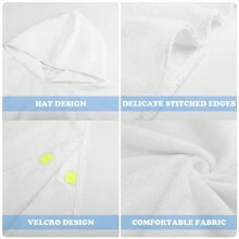 1pc Customizable Cartoon Pattern Wearable Bathrobe, Cute Personalized Super Soft Fiber Hooded Poncho Towel, Quick-Dry Absorbent, Suitable For Swimming, Travel, Beach Bathroom Decor Summer - Multicolor - View 6