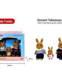 Familia ternurines suaves 3 piezas con caja modelo al azar - Multicolor - Ver 2