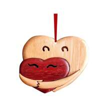 4 pièces/Set Pendentifs en acrylique en forme de cœur aléatoires de la Saint-Valentin, Cadeaux, Décorations pour amis, Ornements de sac à dos, Accessoires de voiture