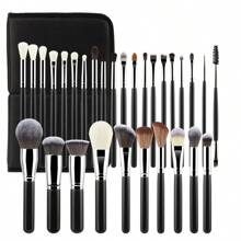 30pcs Professional Makeup Brush Set, Eye Shadow & Nose Contour Brushes, High-End Makeup Artist Portable Brush Kit - Multicolor - View 12
