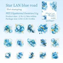 have a good day 1 Gói 15 Miếng Dán Dập Màu Nước Pha Trộn Màu Vàng Trang Trí Ốp Điện Thoại Thẩm Mỹ Sổ Lưu Niệm Tự Làm Nhật Ký Thủ Công Sổ Ghi Chép Nhật Ký Vật Liệu Văn Phòng & Trường Học - 1 gói hàng - Xem 18