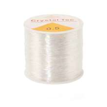 QIAO 100M Plastic Crystal DIY Beading Stretch Cords Elastic Line Jewelry Making Supply Wire String Jeweleri Thread String