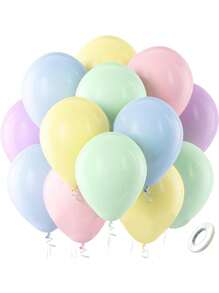 5-18 Inch Balloons In Red, Black, White, Blue, Pink, Green, Purple And Other Colors, Suitable For Birthday Party, Wedding, Anniversary, Valentine's Day, Baby Shower, Bachelorette Party And Other Celebrations And Party Decorations, Photo Props - Multicolor - View 78