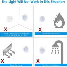 Motion Sensor Night Light, Battery Powered Motion Sensor Light Indoor, LED Under Cabinet Lighting, Under Cabinet Lights, Closet Lights Motion Sensored, Stair Lights Indoor, Stick On Lights, LED Puck Lights, Wall Lights, Under Counter Lights For Kitchen, Bedroom, Bathroom