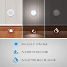 Motion Sensor Night Light, Battery Powered Motion Sensor Light Indoor, LED Under Cabinet Lighting, Under Cabinet Lights, Closet Lights Motion Sensored, Stair Lights Indoor, Stick On Lights, LED Puck Lights, Wall Lights, Under Counter Lights For Kitchen, Bedroom, Bathroom