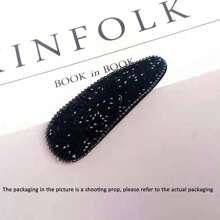 Royal 2 chiếc kẹp tóc trang trí đính đá Rhinestone kẹp tóc kẹp tóc trượt kẹp tóc - Nhiều màu - Xem 4