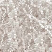 White Shredded Paper Filling, White Wrinkled Paper, Gift Box Packaging Filled With White Shredded Paper (Only Shredded Paper Included) - White - View 1