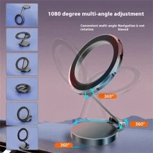 1pc Magnetic Car Phone Holder, Magnet Car Mount Smartphone Holder Compatible With Iphone 15/14/13/12 Pro Max, Convenient For In-Car Storage & Cleanliness, With Magnetic Ring Suitable For Any Phone, Ideal For Home & Holiday Gifts Compatible With IPhone, Android Phone, Gift For Birthday, Family, Friends Car Accessories