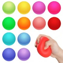 Langsam ansteigender Stresslinderungsball, Sensorball mit mittlerem Widerstand, zur Angstlinderung, weiches Ball-Handtherapiegerät für Erwachsene, dehnbares Zappelspielzeug für Schüler im Klassenzimmer, Geburtstagsgeschenk, Halloween Präsent, Weihnachtsstrumpffüller, Osterkorbfüllung