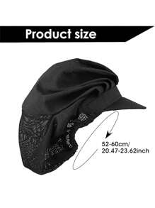 2pcs Chef Hat For Women And Men, Work Cap With Brim For Cooking, Bakery