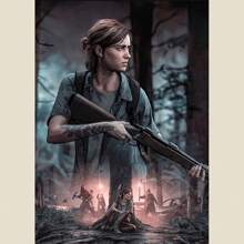 1 件无框顶级僵尸幸存者游戏和电视剧海报印刷复古帆布画卧室酒吧背景家居装饰 - 彩色 - 查看 45