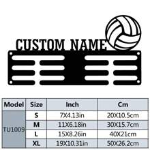 1pc Personalized Custom Football Medal Holder, Custom Name Custom Football Medal Hanger, Metal Display Awards Wall Metal Art For Living Room