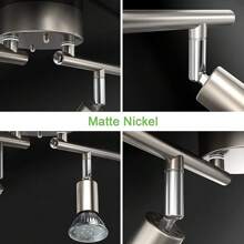 Spot de plafond orientable, plafonnier 4 LED, spot mural, lumière brillante, design contemporain