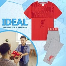 Liverpool F.C. Pyjama Set Nightwear PJ Football Lounge Wear 4-14 Years Liverpool Gift - Multicolor - View 2