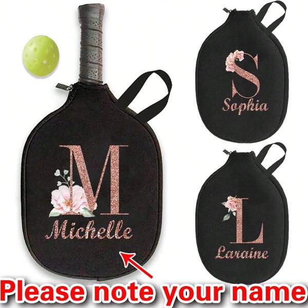 Customized Exclusive Pickleball Paddle Storage Bags, Portable, And Spacious Storage For Pickleballs, Table Tennis, And Tennis Rackets - Perfect For Outdoor Enthusiasts And Athletes
