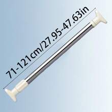 FEPK 1 件装多功能可调节伸缩窗帘杆,安装简便,适用于浴室、厨房、窗台、阳台、客厅,可用作浴帘杆、门帘杆、衣柜支撑杆、晾衣绳等。浴室配件,浴室工具 - 彩色 - 查看 18