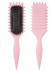 Hair brushes-EU+UK 2025新款卷发造型梳 - 男女通用防毛躁顺滑卷发梳，不拉扯头发，轻松打造完美卷发和波浪。适用于理发店、美容院、返校季、旅行度假等场合。女士美发配件，包括梳子、直发梳、木梳、卷发梳等。美发造型工具，适用于发型设计、美发、梳子、梳子套装、卷发梳、直发梳、女士梳子、美发配件、理发店等。 - 彩色 - 查看 7