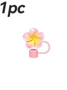 1 pieza/Set de 6 tapas con diseño de flores para cubrir pajitas de 30 y 40 onzas, tapas de silicona reutilizables para pajitas de 10 mm, tapas antipolvo para pajitas, tapas simples para la punta de la pajita, accesorios para tazas, regalo del Día de la Madre