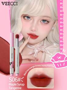 VEECCI Soft Mist Milk Cream Cushion Lip Mud, Tidak Lengket, Cepat Kering - S04 Teh Susu Kayu Manis - View 9
