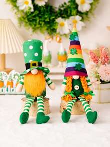 1 件圣帕特里克节饰品绿叶节鲁道夫饰品彩虹节日饰品家居办公室礼品饰品装饰 - 彩色 - 查看 1